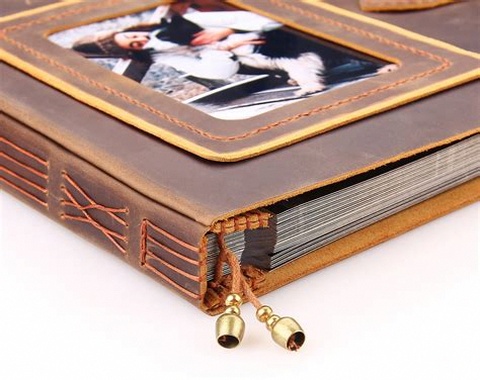 Vintage Leather Photo Album